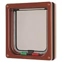 Cat Mate Lockable Cat Flap Door Brown 4-way Lock