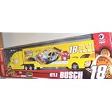 2009 Kyle Busch #18 MMs Racing Hauler Tractor Trailer Semi Truck Rig 1 64 Scale Winners...