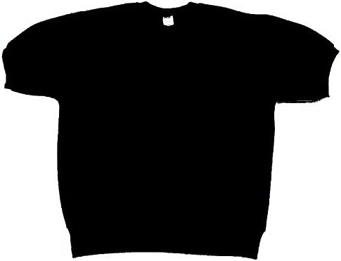 Short Sleeve Sweatshirt-Elliesox 8810 (Medium, Black)