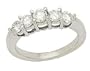 Platinum Five-Stone Diamond Band