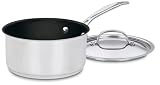 Cuisinart Chef's Classic Nonstick Stainless 2-Quart Saucepan with Cover