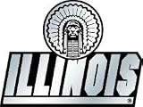 Illinois Fighting Illini Silver Auto Emblem
