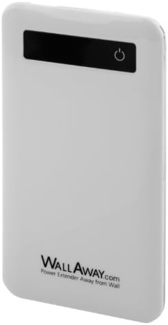 WallAway Banff White 4000mAh cell phone charging station Ultra-Slim Touch Screen Portable Chargers portable power pack for iPhone, Samsung Galaxy, HTC and other Smart Phones and Tablets