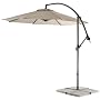 Cantilever 10' Patio Umbrella 10'diameter Smoke