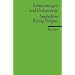 Erl�uterungen und Dokumente zu Sophokles: K�nig �dipus