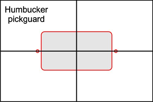 Pickup Routing Template- Humbucker Pickguard