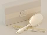 My Christening - Silver Plate Brush And Comb Set In Keepsake Box