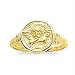 14k Yellow Gold Round Angel Ring
