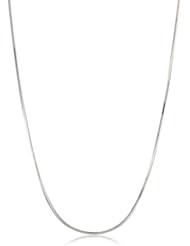 Duragold 14k Gold 8-Sided Diamond-Cut Snake Chain Necklace (.60mm)