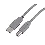 Hama USB-Kabel (USB-A - USB-B) 5m, grau, entspricht USB1.1-Norm, USB2.0 getestet