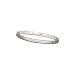14K White Gold Baby Bangle Bracelet with Embossed Hearts
