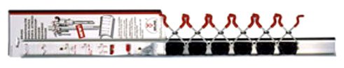 Produkt-Bild: BRUNS SB6.10A Universal-Ger&auml;tehalter-Set, 6 Halter und Schiene, 1 m
