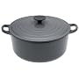 Le Creuset Cast Iron Round Casserole, Granite, 24 cm