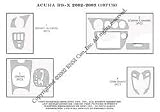Acura RSX Type S Dash Trim Kit 02-06 - 10 pieces - Black Carbon Fiber (1-221)