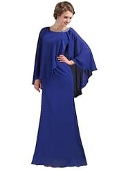 Sheath Chiffon Cocktail Floor Length Beaded Evening Dress/Homecoming Dress/Prom Dress/Party Dress/Wedding Dress 