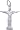 Cross Charm, Sterling Silver