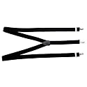 TopTie&trade; Unisex Skinny Elastic Y-Back Suspenders 1" inch(3CM) Solid J-Clip Suspender--Black
