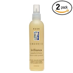Rusk Sensories Brilliance Grapefruit & Honey Leave-In Color Protector, 8-Ounce Bottles (Pack of 2)