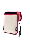 LaCie Coat 2.5 Inch Carrying Case for Rikiki, Rugged and other Portable Hard Drives 130888 (Red)