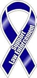 Support Law Enforcement Blue Ribbon Magnet