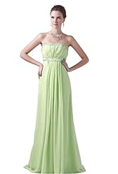 Chiffon Sequined Beaded Backless Junior-Bridesmaid Dress/Wedding Dress 