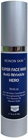 [REinONSkin] Men's Best Anti-Aging Skincare Set: SUPER FACE MAN Anti-Wrinkle Hero + WRINKLE WATCHER FOR MEN/Watch Now. No Frown Tomorrow/ 1.7 fl (50ml)