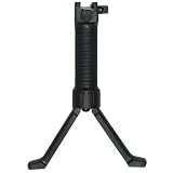 Push-Button Grip Bipod for Tactical Rail