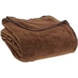 Super Soft Fleece Plush Luxury BLANKET, KING Size. BROWN