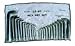 K-Tool International (KTI71425) 25 Piece SAE & Metric Hex Key Set in Roll Up Pouch