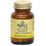 Seleno 6 100 mcg Tablets (Yeast-Free Selenium) By Solgar - 100 Count