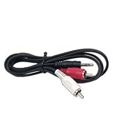 6FT 3.5mm Mini Plug to RCA Hook Computer To Stereo 6 FT