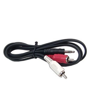 6FT 3.5mm Mini Plug to RCA Hook Computer To Stereo 6 FT