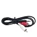6FT 3.5mm Mini Plug to RCA Hook Computer To Stereo 6 FT