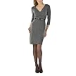Mossimo&reg; Black Womens Elbow Sleeve Ponte Dress - Quartz Gray