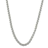Beautiful Solid Platinum 950 1mm Round Wheat Chain 18 Inch