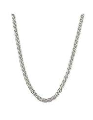 Platinum 950 Round Wheat Chain (1 mm Thick, 18 inch)