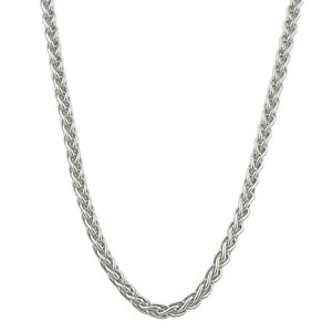 14k White Gold 0.8 Mm 16-Inch Wheat Chain
