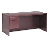 HON 11584LAFNN - Valido 11500 Series Left Pedestal Desk, 66w x 30d x 29-1/2h, Mahogany