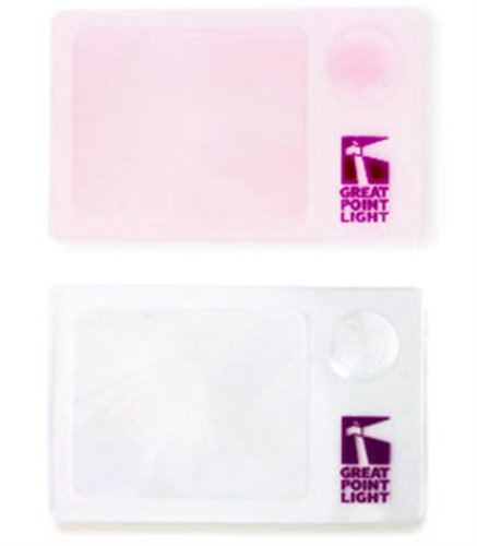 Wallet Magnifier 2 Pack (Clear & Raspberry)
