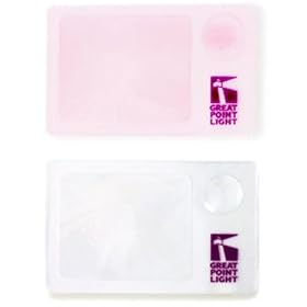 Wallet Magnifier 2 Pack (Clear & Raspberry)