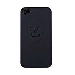 Black Skull iPhone 4S Case (Compatible with Apple iPhone 4S, iPhone 4)