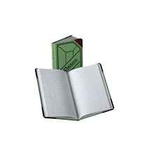 Boorum & Pease Canvas Account Book, Record, 20 Lb., 9 1/2 x 6-Inches, 200 Pages, Olive Green