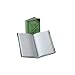 Boorum & Pease Canvas Account Book, Record, 20 Lb., 9 1/2 x 6-Inches, 200 Pages, Olive Green