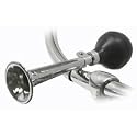 Classic Nostalgic Bicycle Squeeze Horn, Straight 9", Chrome Plated