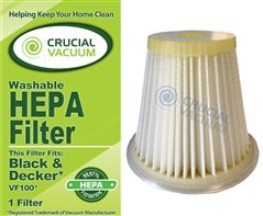Washable Black & Decker VF100, VF100H Filter