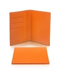 Giorgio Fedon 1919 Class Collection - Orange Grained Leather Passport & Card Holder