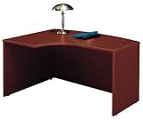 Series C Mahogany Left L Bow Desk By Bush Furniture Office Product