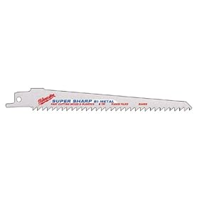 Milwaukee 48-00-5017 12-Inch Super Sawzall Blade, 6 Teeth Per Inch by Milwaukee