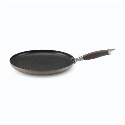 Anolon Advanced Bronze 12-Inch Open Shallow Round Grill Pan