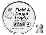 H&N Field & Target Trophy .177 Cal, 8.64 Grains, Domed, 500/Tin
